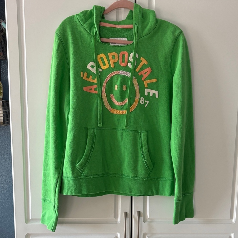 Y2K Aeropostale Green Hoodie - Picture 1 of 4